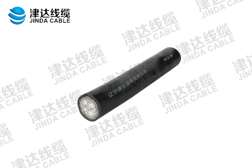 YJLV22 鋁芯鋼帶鎧裝交聯(lián)聚乙烯絕緣聚氯乙烯護套電力電纜 3*10+1*6㎡