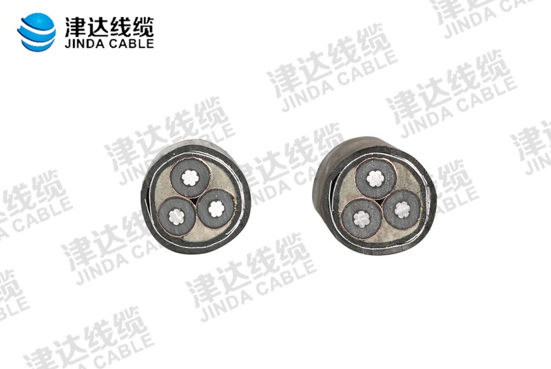 YJLV22 鋁芯鋼帶鎧裝交聯(lián)聚乙烯絕緣聚氯乙烯護套電力電纜 3*35㎡