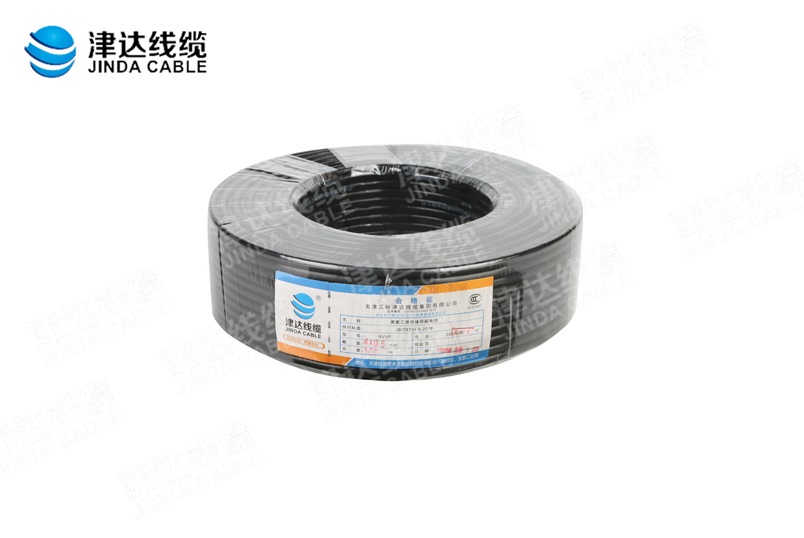 RVVP 銅芯聚氯乙烯絕緣聚氯乙烯護(hù)套屏蔽軟電纜 4*0.5㎡