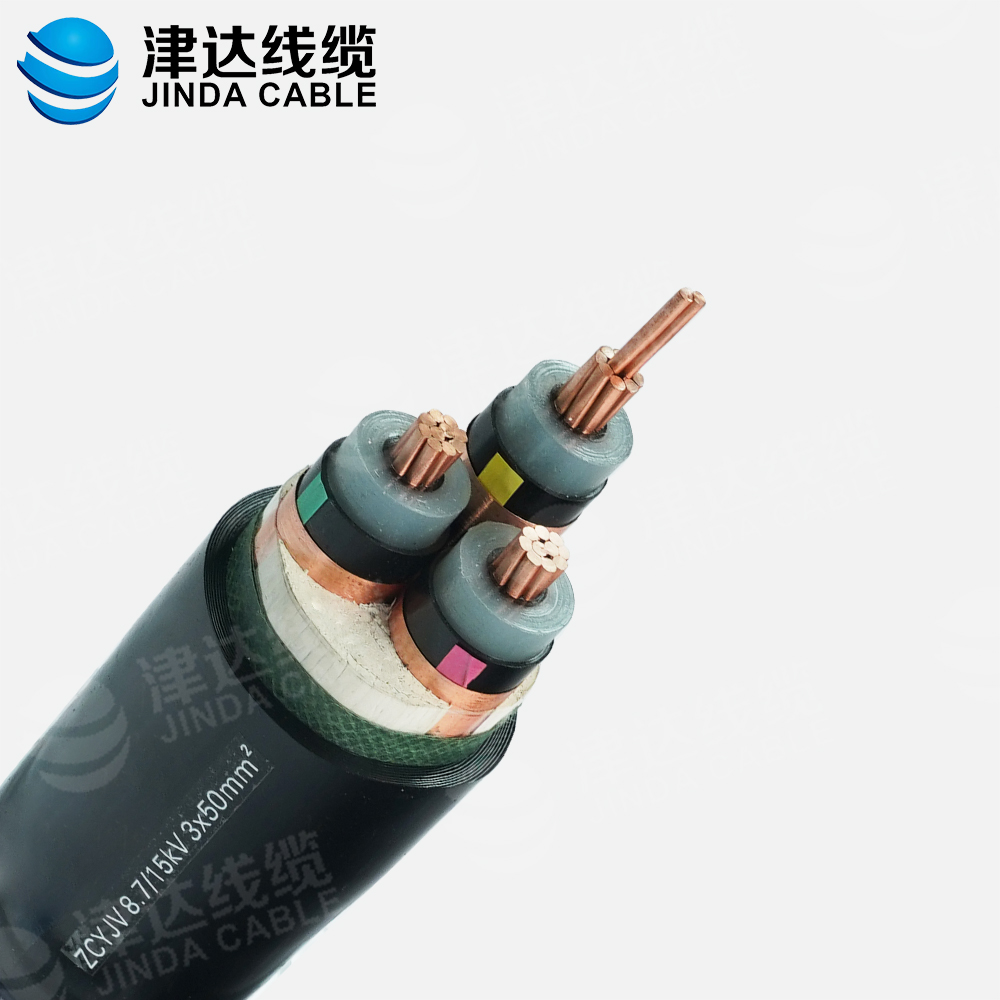 ZC-YJV 3*300銅芯交聯(lián)聚乙烯絕緣聚氯乙烯護套阻燃C類電力電纜
