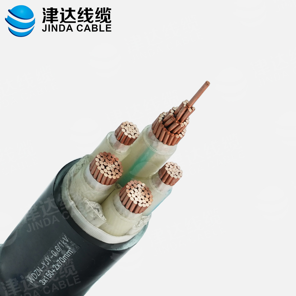 WDZN-YJY3*150+2*70銅芯交聯(lián)聚乙烯絕緣聚烯烴護套無鹵低煙阻燃耐火電力電纜